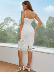 Lace Bodycon Dress Backless Wedding Gown