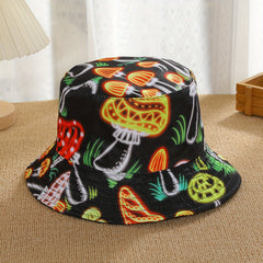 Men's Reversible Visor Windproof Street Bucket Hat