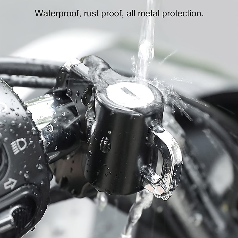 Universal Helmet Lock With Wrench & Anti-theft Rubber - Bike Accessory