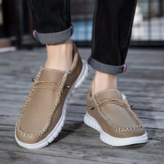 Men's Lightweight Slip On Canvas Shoes for Walking Jogging
