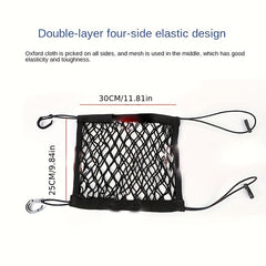 Car Net Pocket Seat Storage Stretch Net Pocket Car Storage Mesh Bag