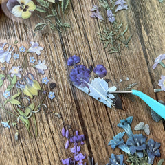 40pcs Waterproof Flower Plant Stickers for Planner Bullet Journal