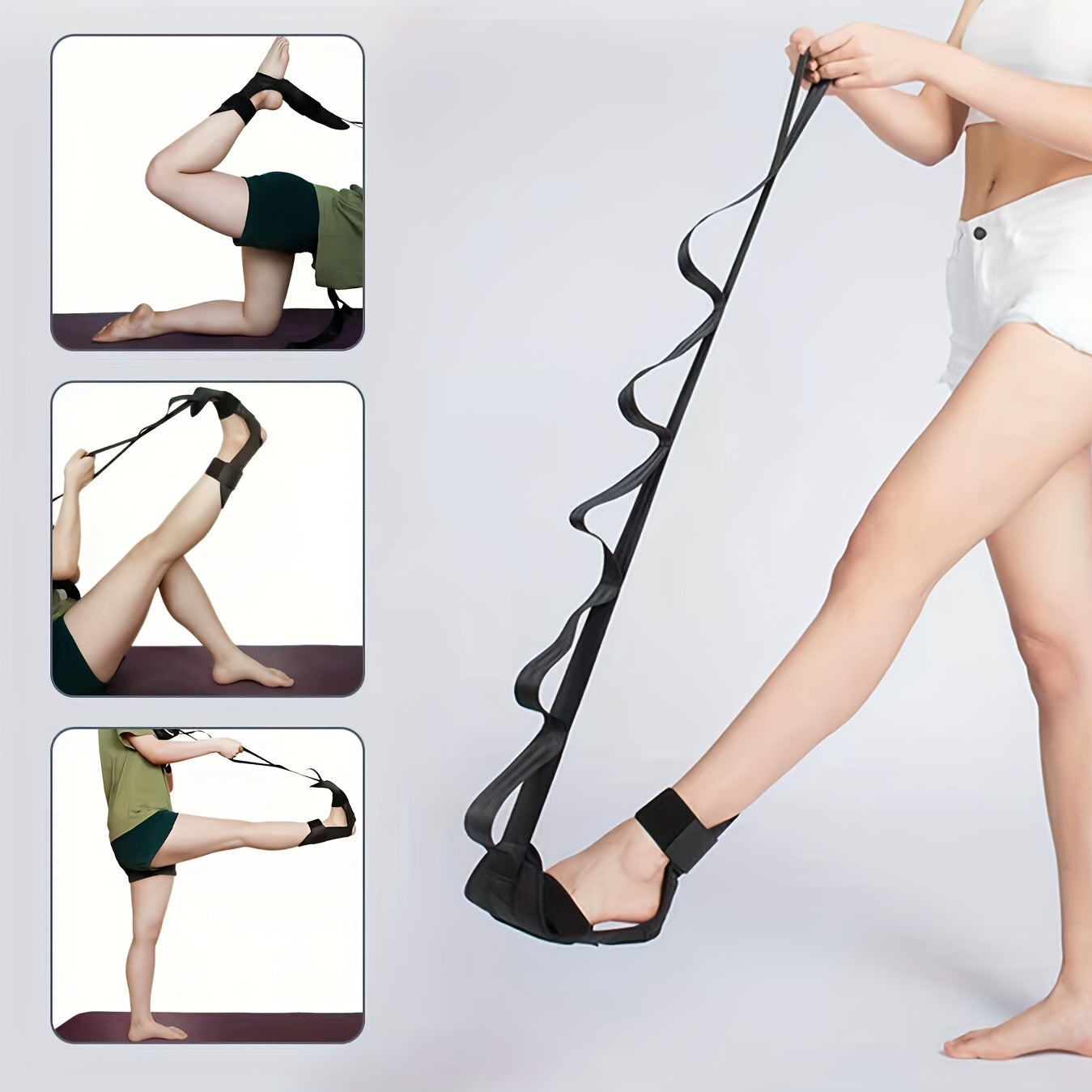 Yoga Elastic Stretching Strap for Gymnastics Leg Stretching