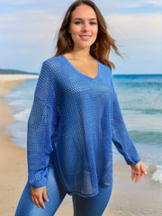 Casual Sweater Women's Solid Long Sleeve Hooded Sweater