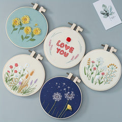 Embroidery Starter Kit for Beginners - Cross Stitch Kits for Adults