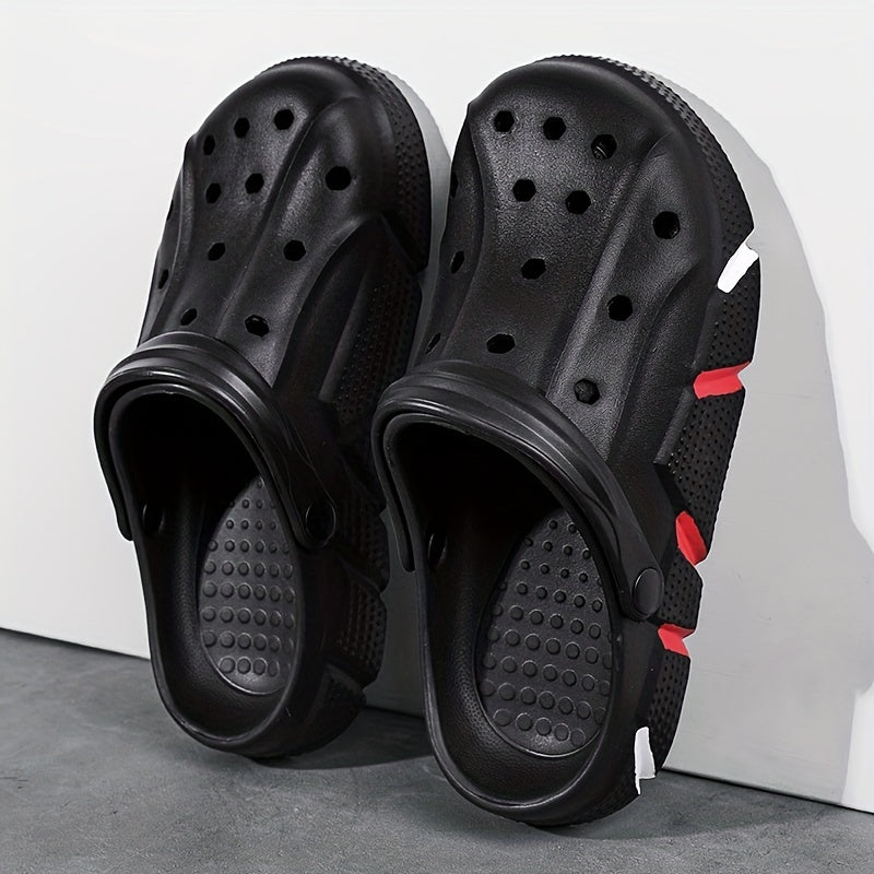 Men's Comfortable Platform Clogs Hollow Out Non Slip Garden Shoes