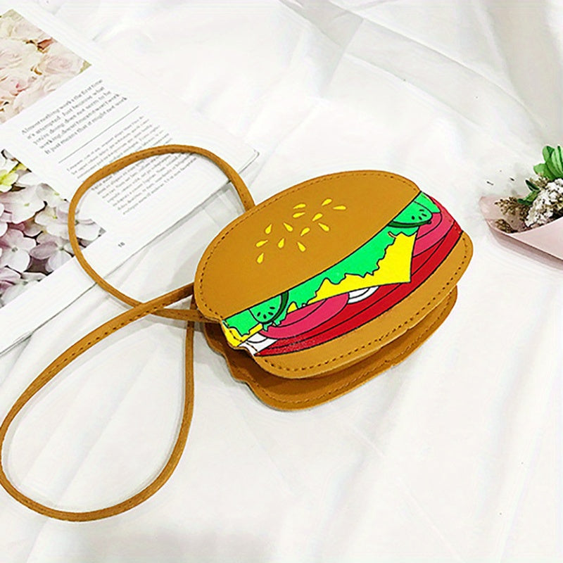Kids' Hamburger Shoulder Bag - Mini Round Coin Purse