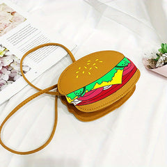Kids' Hamburger Shoulder Bag - Mini Round Coin Purse