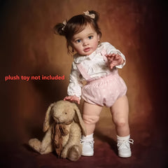 Pippa Doll NPK Pre Painted Vinyl Reborn Girl Soft Touch 3D Skin Lifelike Kids Si