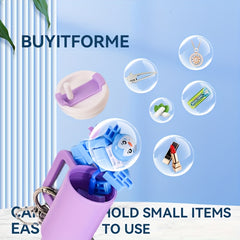 10pcs Mini Tumbler Keychains Compact Lipstick Holder
