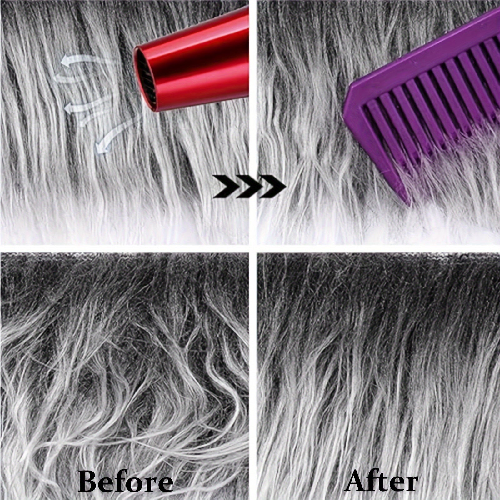 Faux Fur Fabric Doll Beard for Fursuit Cosplay Costume Dwarf Craft