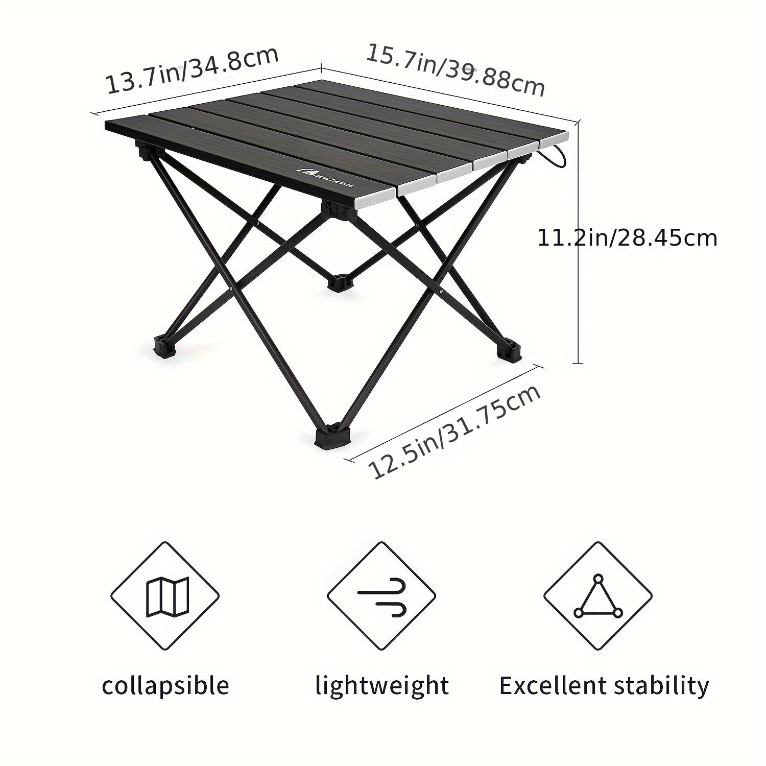 Aluminum Camping Table Portable Compact Backpacking Travel Table