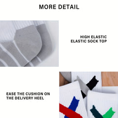 3Pairs Breathable Compression Football Mid calf Socks
