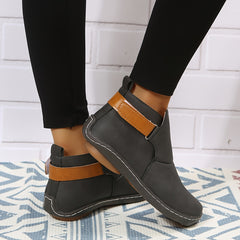 Women's Hook And Loop Flat Shoes Casual Walking Shoes