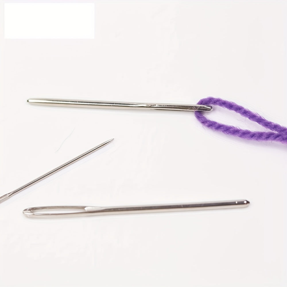 26pcs Plastic Hand Sewing Needles Knitting Tools Large Eye Embroidery Needles