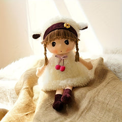 Princess Doll with Straw Hat Plush Toy Soft Doll Pillows Comfortable Cushions