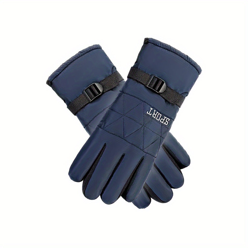 Warm Fleece-Lined Waterproof Touch Screen Gloves