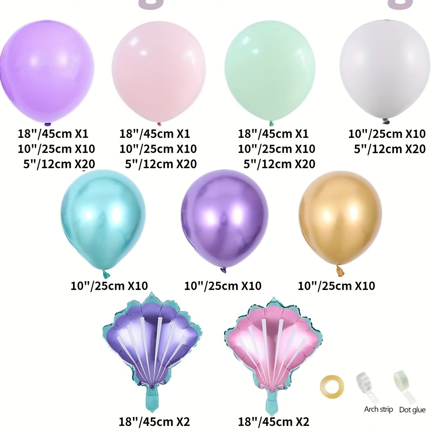 Mermaid Tail Balloon Garland Arch Kit Mermaid Birthday Party Decorations