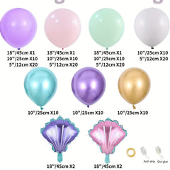Mermaid Tail Balloon Garland Arch Kit Mermaid Birthday Party Decorations