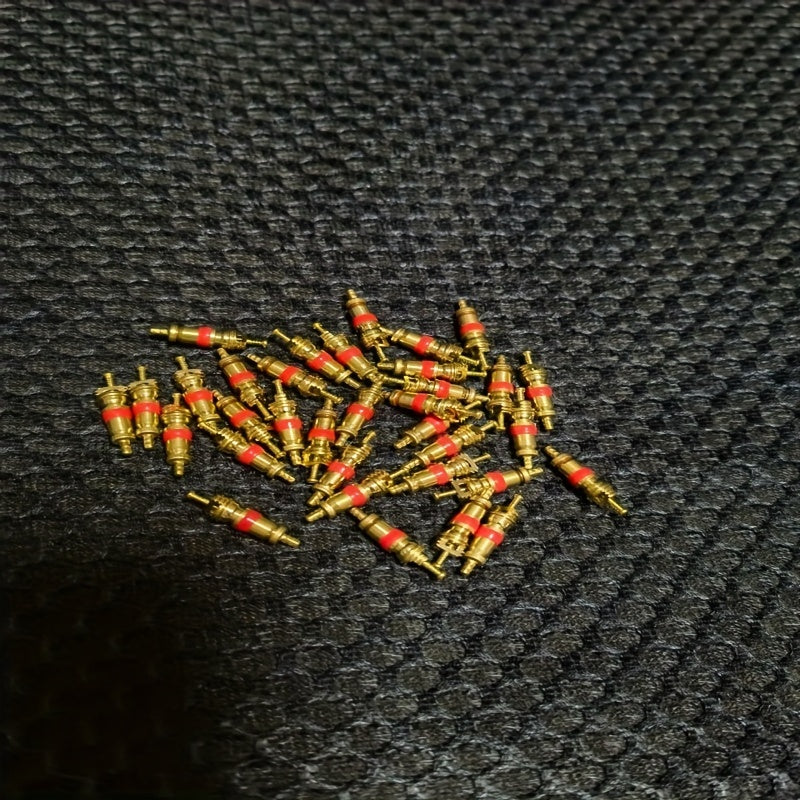 10pcs Copper Valve Core Tubeless Valve Nozzles for Air Needles
