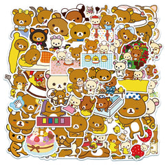 50pcs Cartoon Bear Waterproof Stickers For Adults