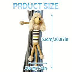 2pc Cartoon Curtain Buckle Tiebacks Lion And Giraffe Plush Animal Curtain Holdba