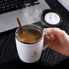 500ml Stainless Steel Insulated Coffee Mug with Lid - 17oz Capacity