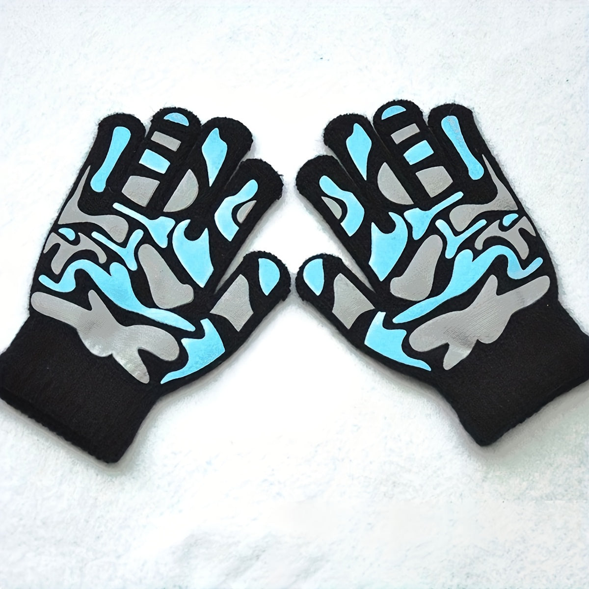Kids Winter Full Finger Gloves, Ages 5-8