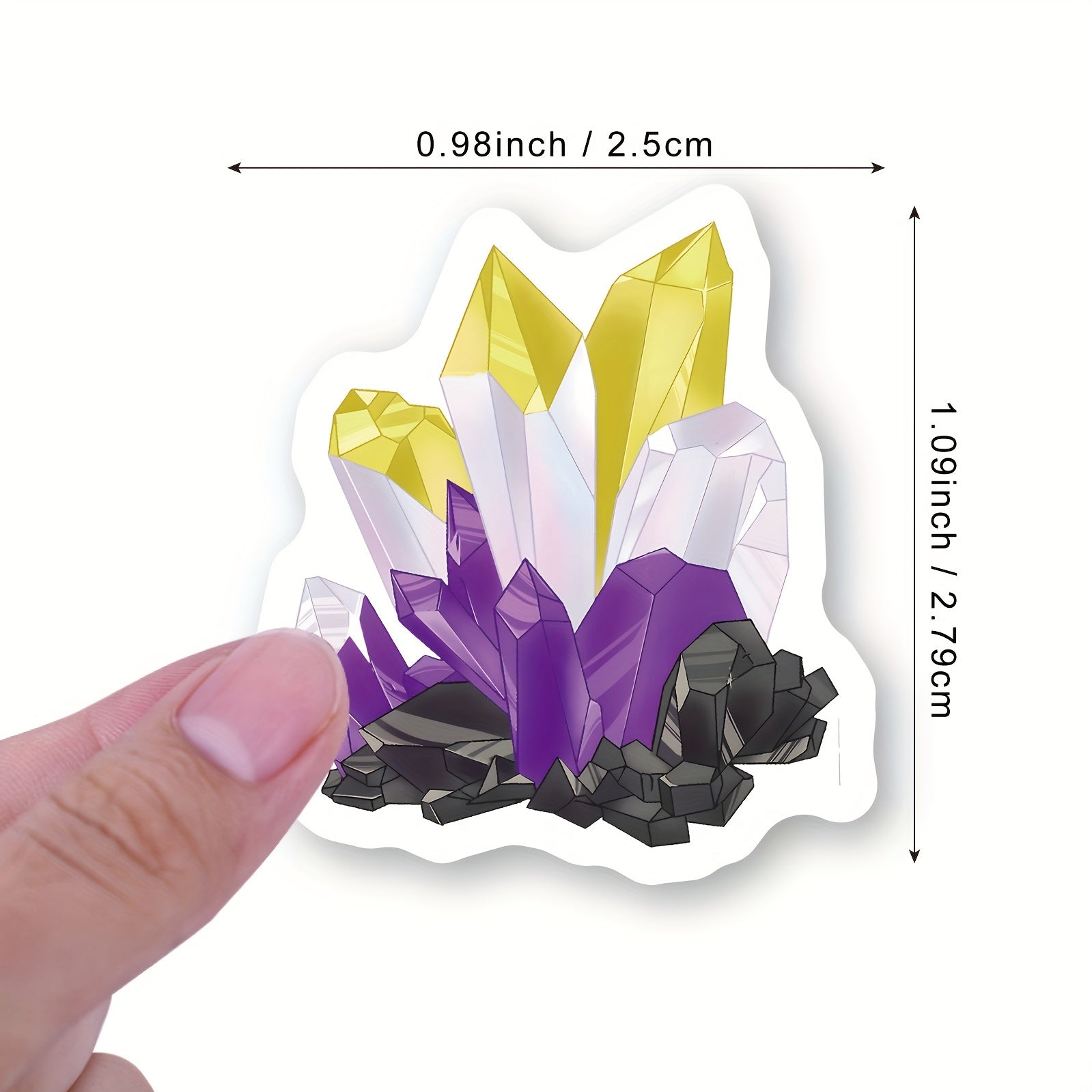 Crystal Stickers Roll 500 Pcs Decals Vinyl Waterproof Stickers