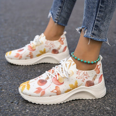 Halloween Mushroom Pattern Athletic Running Shoes For Women
