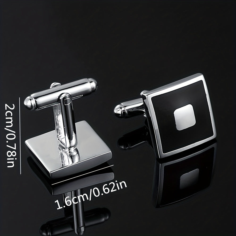 Square Drop Glue French Suit Shirt Cufflinks