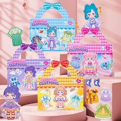 5D Fantasy DIY Paper Dress Up Sticker Book for Family Fun