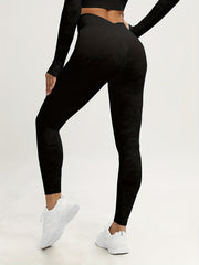High Waist Camo Yoga Pants Butt Lifting Cropped Leggings for Women