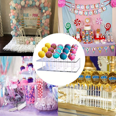 Clear Acrylic Lollipop Display Stand for Events and Parties