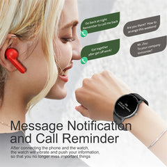 Waterproof Smart Watch Full Touch Screen Silicone Band