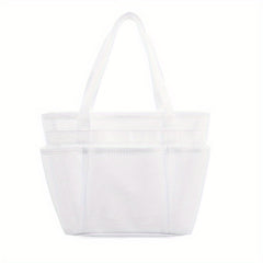 Large Capacity Mesh Beach Bag Multifunctional Foldable Handbag
