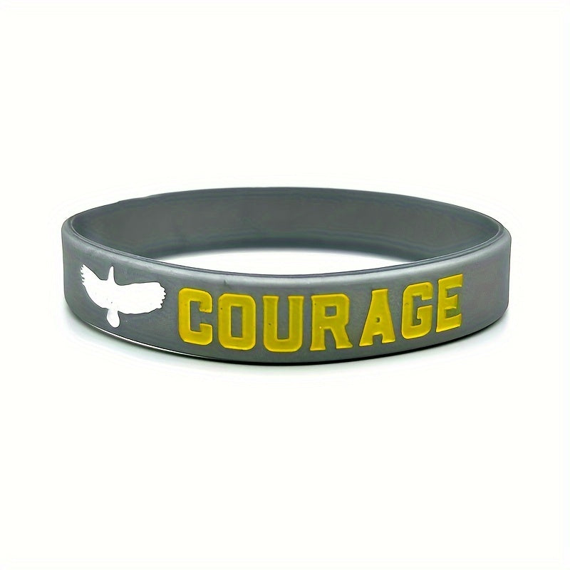 Silicone Bracelet Faith Hope Courage Basketball Wristband Women