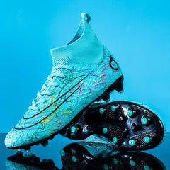 Boy's High Top AG Football Cleat Non Slip Soccer Shoes