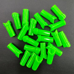 20pcs Archery Half Moon Crossbow Bolts Arrow Nocks Green Meniscus Shape Nocks
