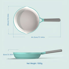 Non Stick Wok with Lid 9.45in - Perfect for Cooking - Durable and Easy to Clean