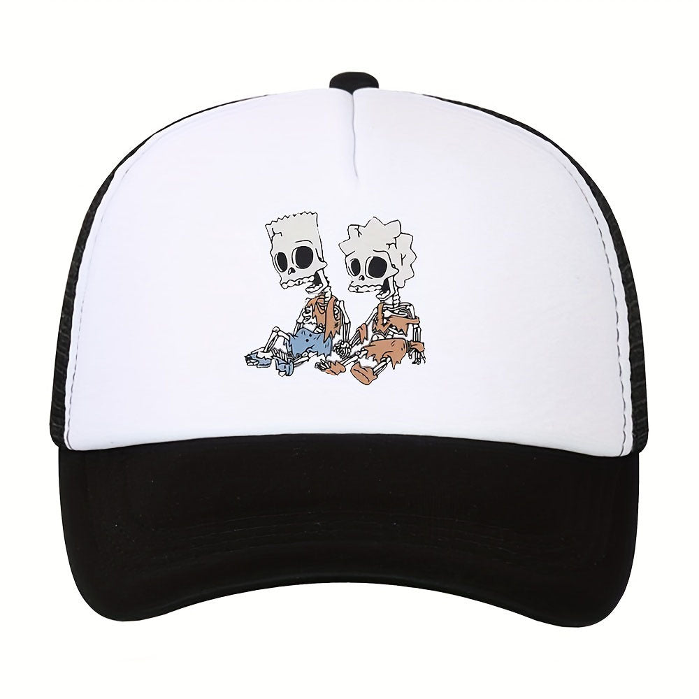 Men's Baseball Cap Outdoor Sun Hat Mesh Breathable Adjustable Dad Cap