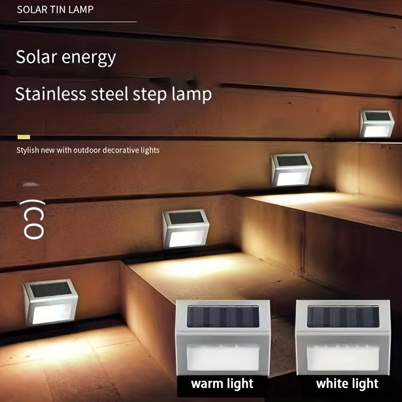 Solar Garden Lights Waterproof Outdoor Induction Lights Stainless Steel