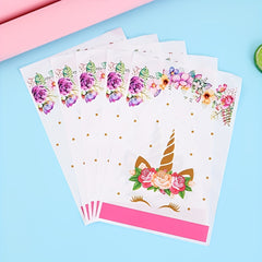 10pcs Unicorn Print Gift Bag for Birthday Party