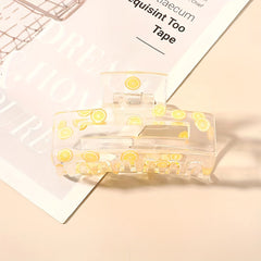 Colorful Fruits Pattern Hair Claw Clips
