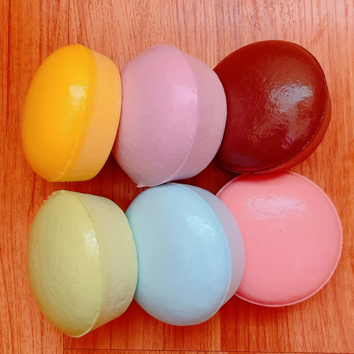 6pcs Random Slow Rebound Sticky Bread Vent Food Play Model Simulation Toy