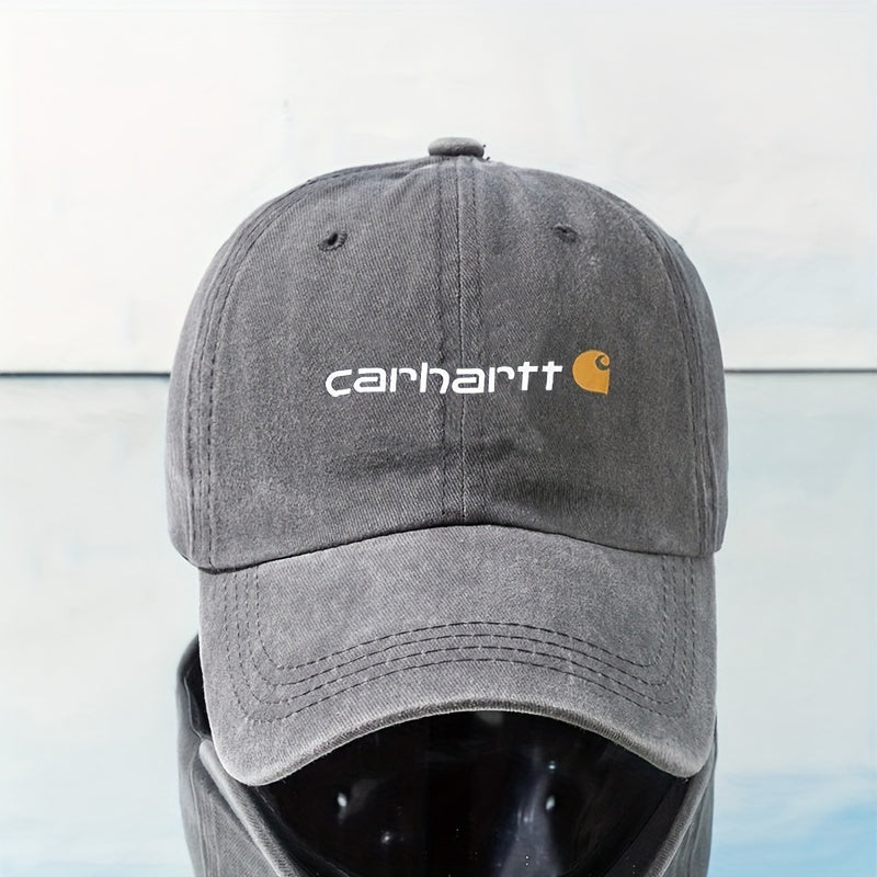 Washed Baseball Cap Distressed Solid Dad Hat Unisex