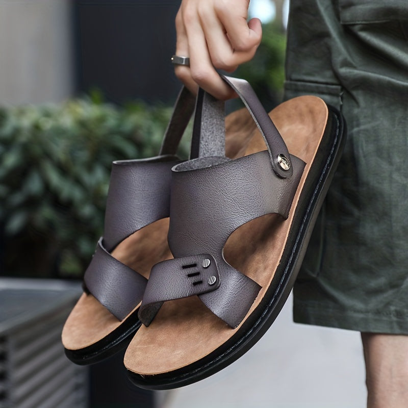 Men's Sliders Sandals Non Slip Open Toe Shoes