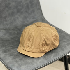 Men's British Retro Flat Solid Cap