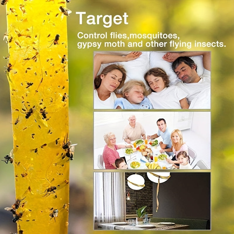 Fly Catcher Trap Sticky Fly Paper Ribbon Pest Control