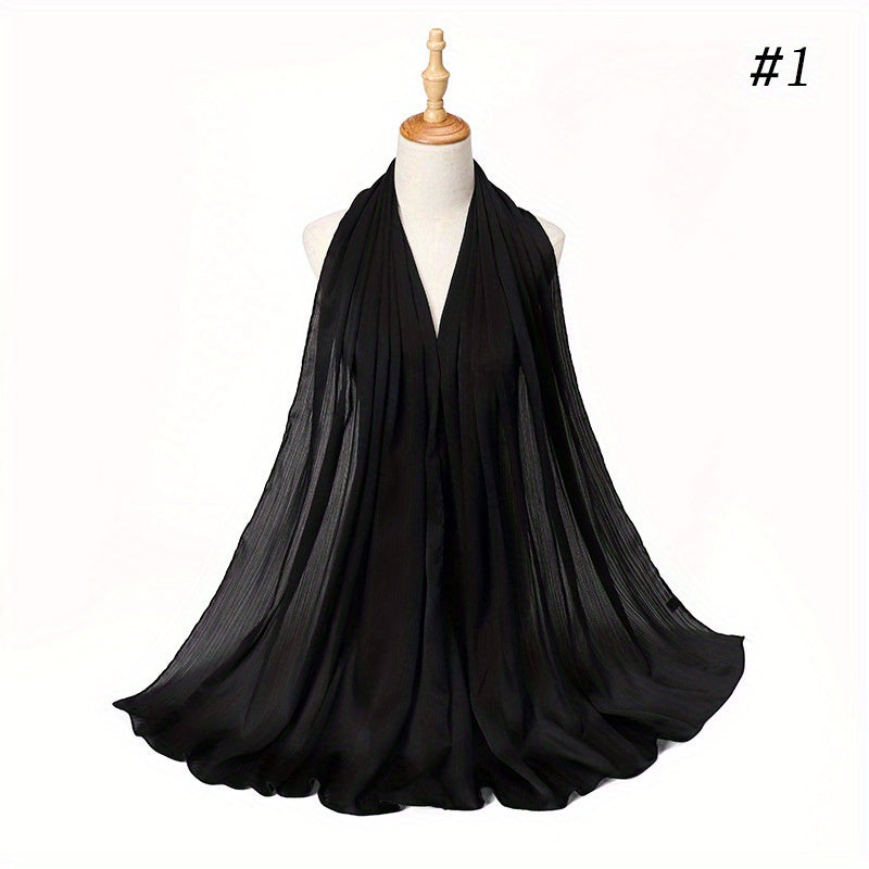 Satin Silk Hijab Shawl Women Veil Ramadan Head Wraps Headscarves Solid Bonnet